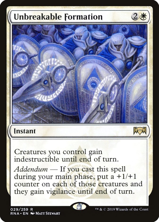 Unbreakable Formation [Ravnica Allegiance] | Game Haven TX