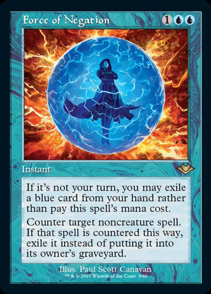 Force of Negation (Retro Etched Foil) [Modern Horizons 2] | Game Haven TX