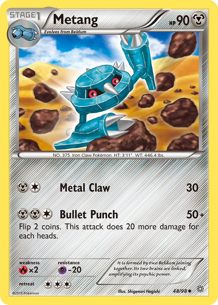 Metang (48/98) [XY: Ancient Origins] | Game Haven TX