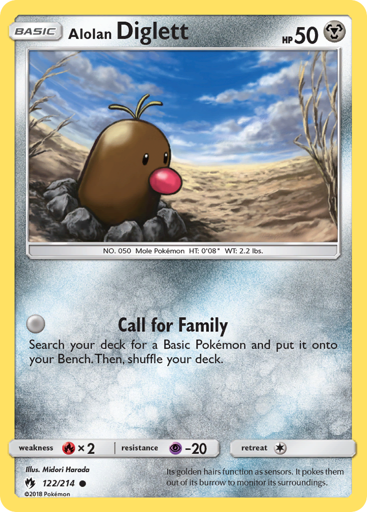 Alolan Diglett (122/214) [Sun & Moon: Lost Thunder] | Game Haven TX