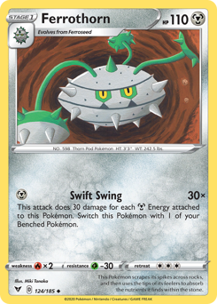 Ferrothorn (124/185) [Sword & Shield: Vivid Voltage] | Game Haven TX