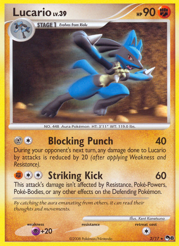 Lucario (2/17) [POP Series 8] | Game Haven TX