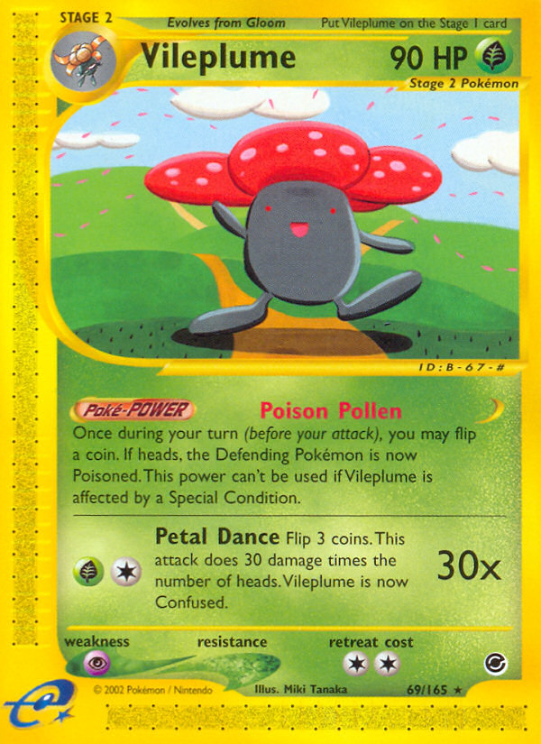 Vileplume (69/165) [Expedition: Base Set] | Game Haven TX