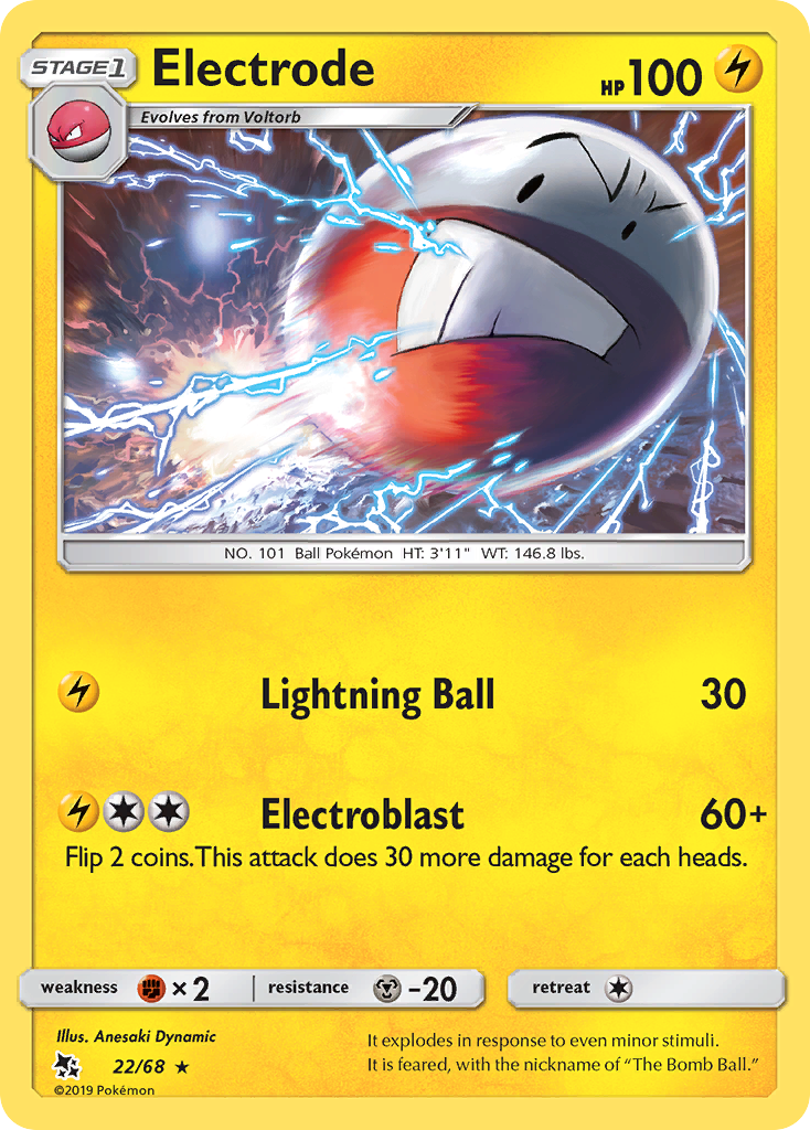 Electrode (22/68) [Sun & Moon: Hidden Fates] | Game Haven TX