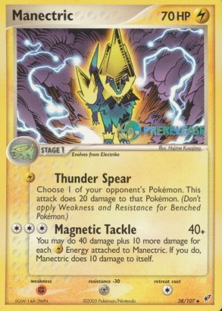 Manectric EX (38/107) (Deoxys Prerelease Promo) [Nintendo: Black Star Promos] | Game Haven TX