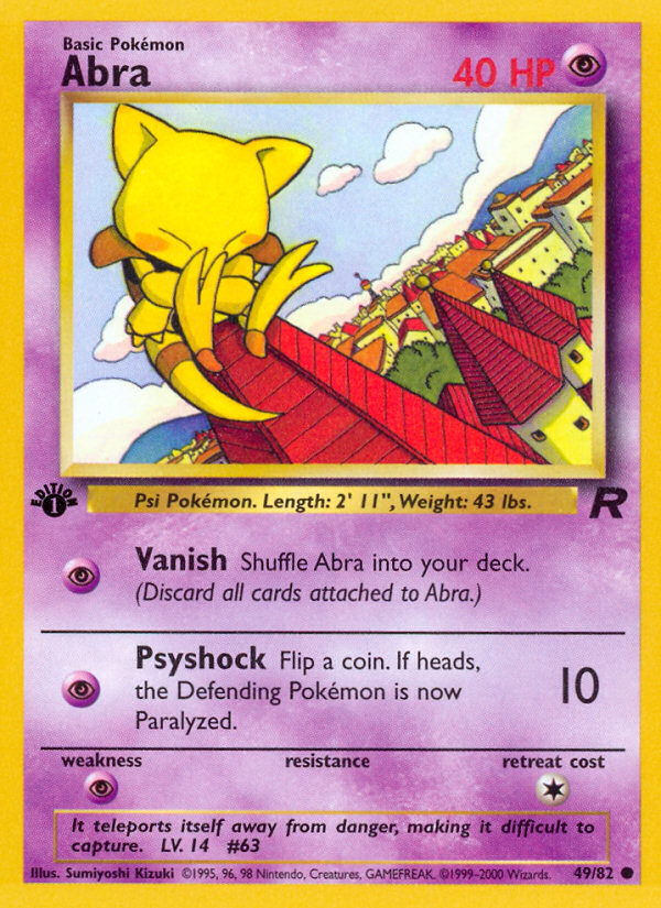 Abra (49/82) [Team Rocket 1st Edition] | Game Haven TX