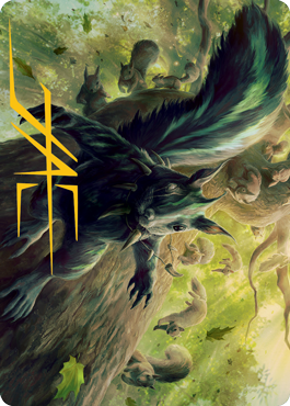 Chatterfang, Squirrel General Art Card (68) (Gold-Stamped Signature) [Modern Horizons 2 Art Series] | Game Haven TX