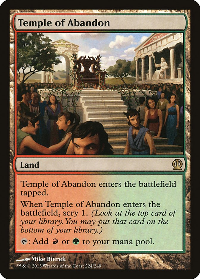 Temple of Abandon [Theros] | Game Haven TX