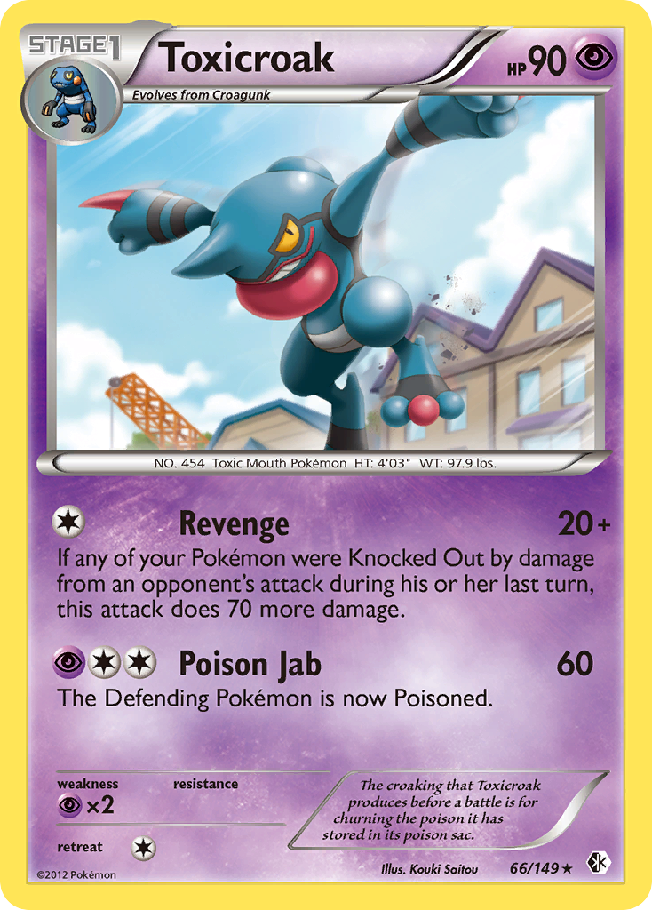 Toxicroak (66/149) [Black & White: Boundaries Crossed] | Game Haven TX