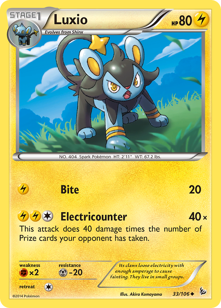 Luxio (33/106) [XY: Flashfire] | Game Haven TX