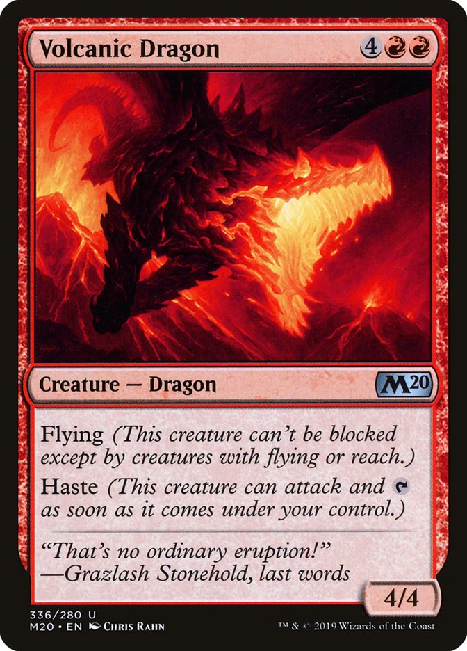 Volcanic Dragon [Core Set 2020] | Game Haven TX
