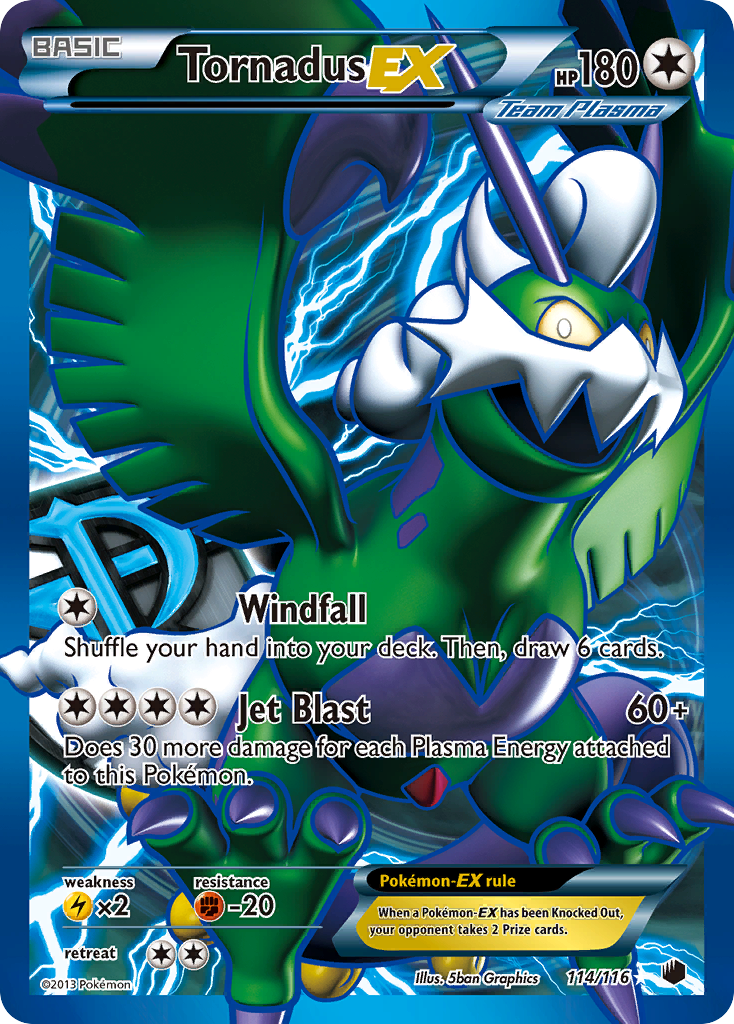 Tornadus EX (114/116) [Black & White: Plasma Freeze] | Game Haven TX