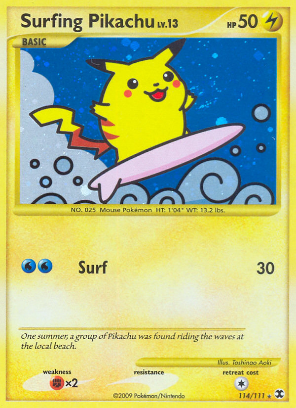Surfing Pikachu (114/111) [Platinum: Rising Rivals] | Game Haven TX