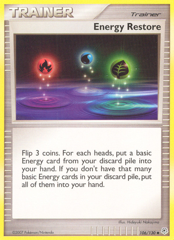 Energy Restore (106/130) [Diamond & Pearl: Base Set] | Game Haven TX