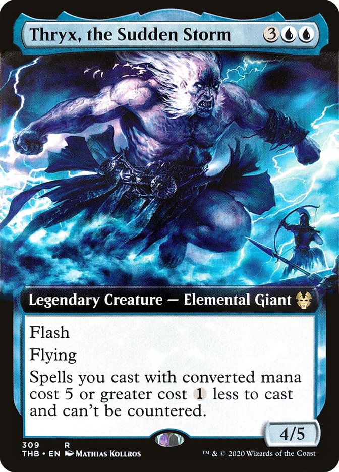 Thryx, the Sudden Storm (Extended Art) [Theros Beyond Death] | Game Haven TX