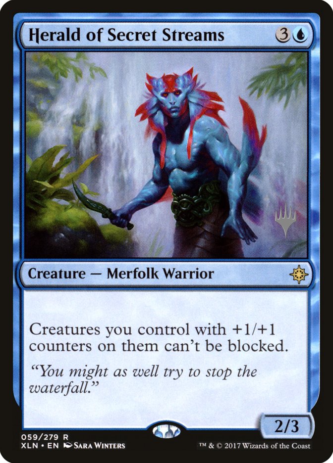 Herald of Secret Streams [Ixalan Promos] | Game Haven TX