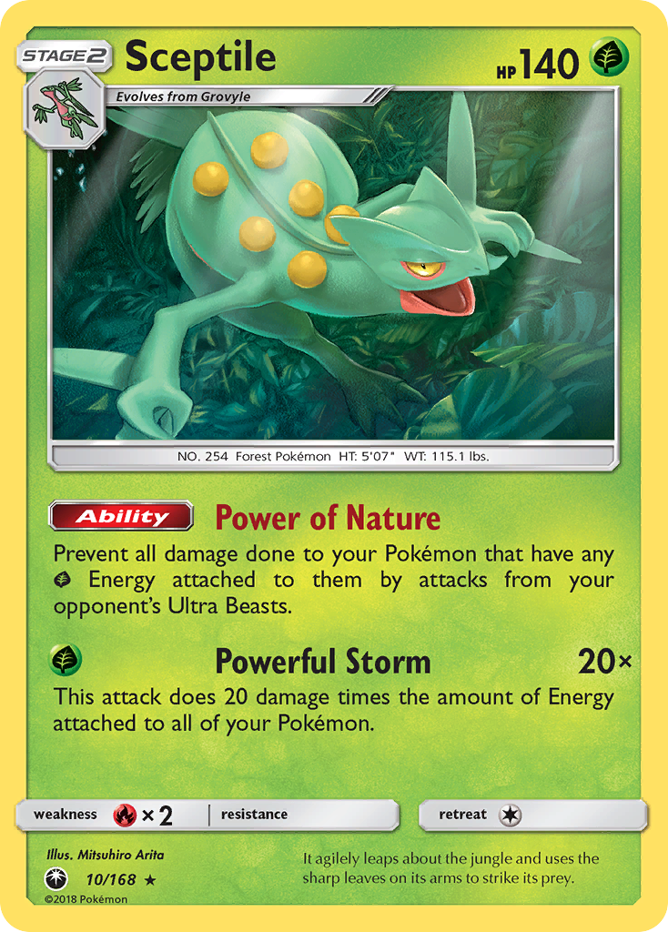 Sceptile (10/168) [Sun & Moon: Celestial Storm] | Game Haven TX