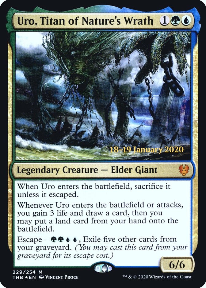 Uro, Titan of Nature's Wrath [Theros Beyond Death Promos] | Game Haven TX