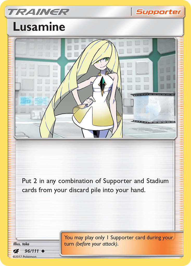 Lusamine (96/111) [Sun & Moon: Crimson Invasion] | Game Haven TX