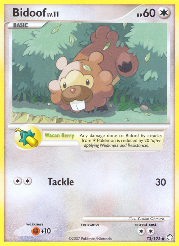 Bidoof (73/123) [Diamond & Pearl: Mysterious Treasures] | Game Haven TX