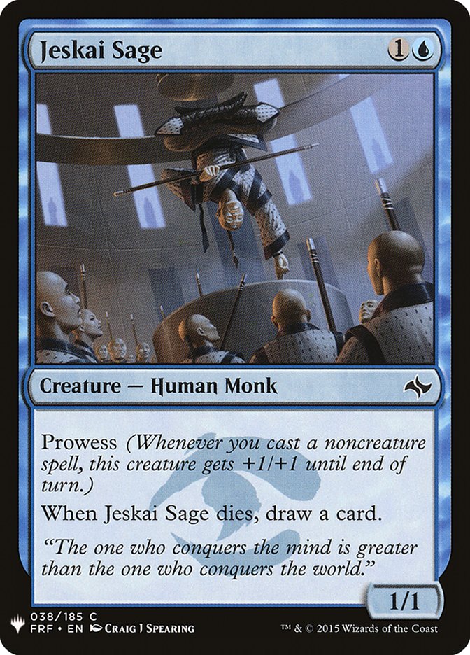 Jeskai Sage [Mystery Booster] | Game Haven TX