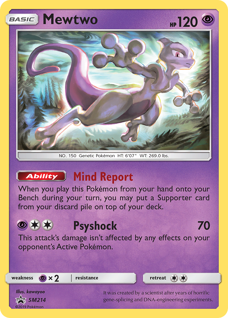 Mewtwo (SM214) [Sun & Moon: Black Star Promos] | Game Haven TX