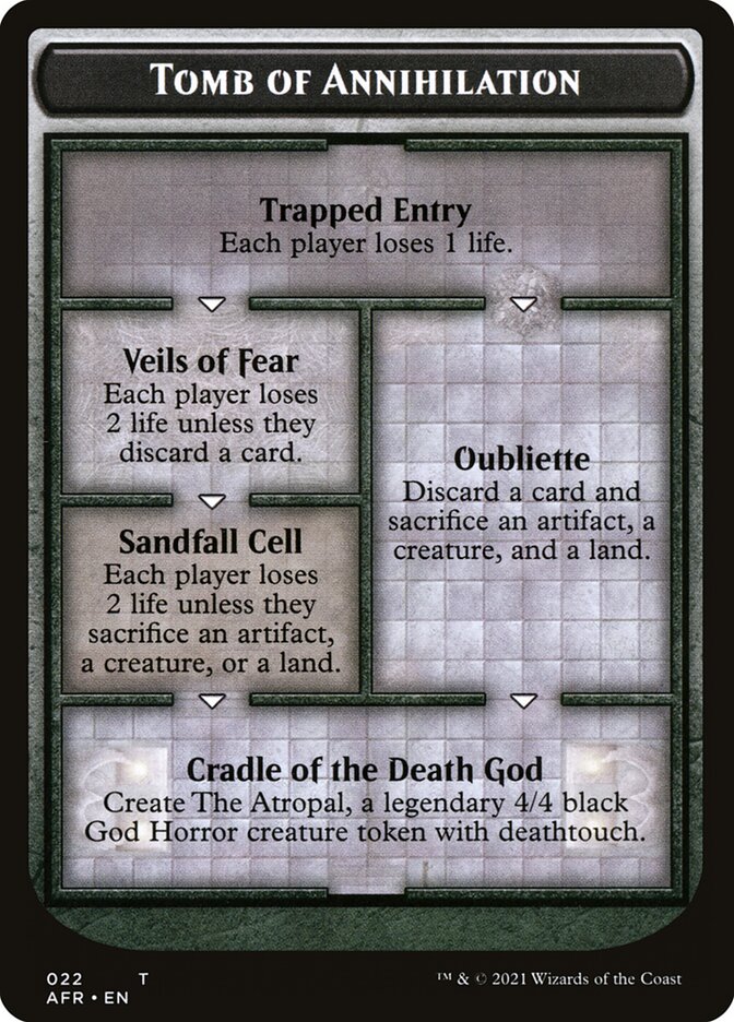 Tomb of Annihilation Token (Oversized) [Oversize Cards] | Game Haven TX