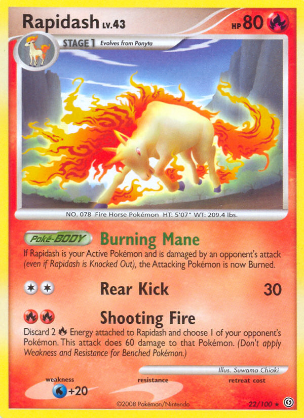 Rapidash (22/100) [Diamond & Pearl: Stormfront] | Game Haven TX