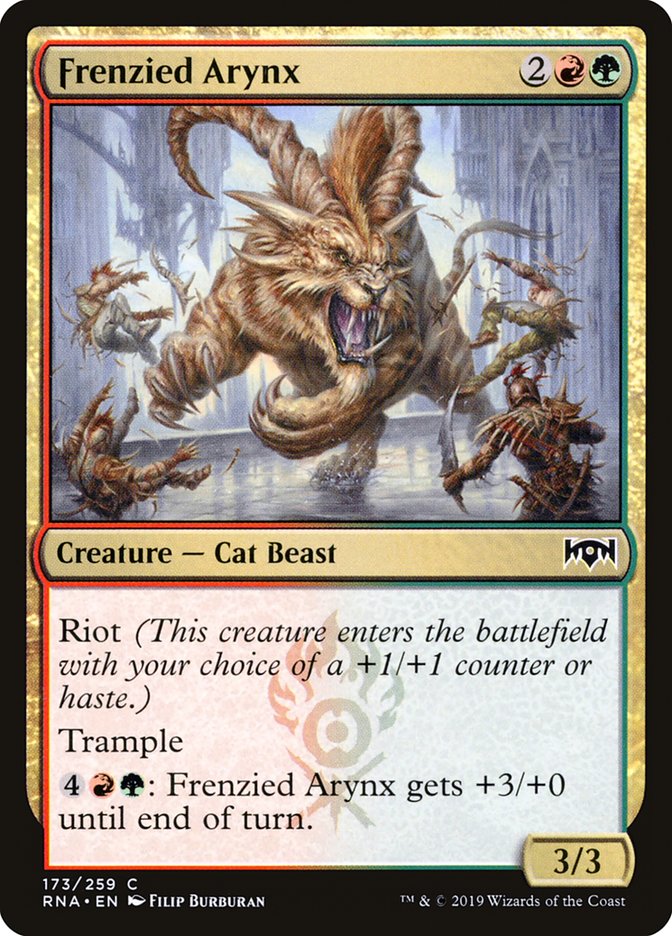 Frenzied Arynx [Ravnica Allegiance] | Game Haven TX