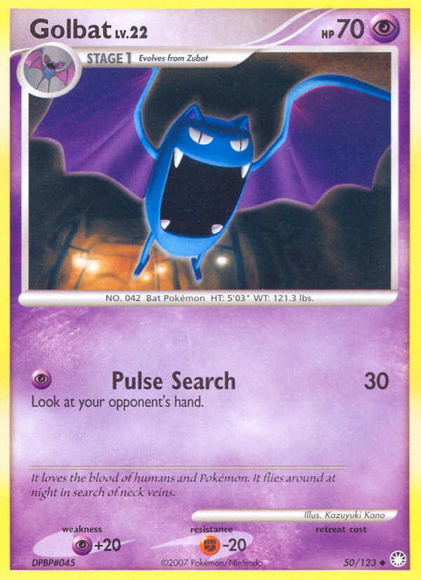 Golbat (50/123) [Diamond & Pearl: Mysterious Treasures] | Game Haven TX