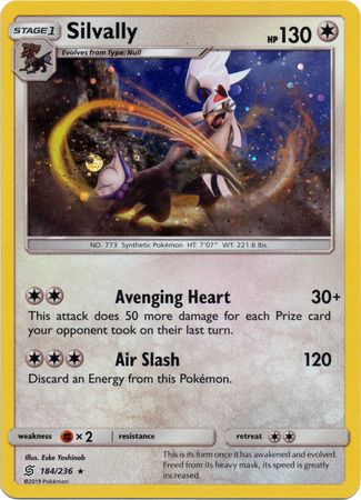 Silvally (184/236) (Cosmos Holo) [Sun & Moon: Unified Minds] | Game Haven TX