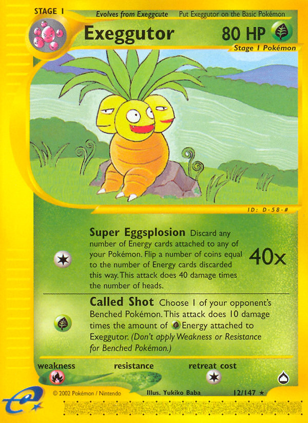 Exeggutor (12/147) [Aquapolis] | Game Haven TX