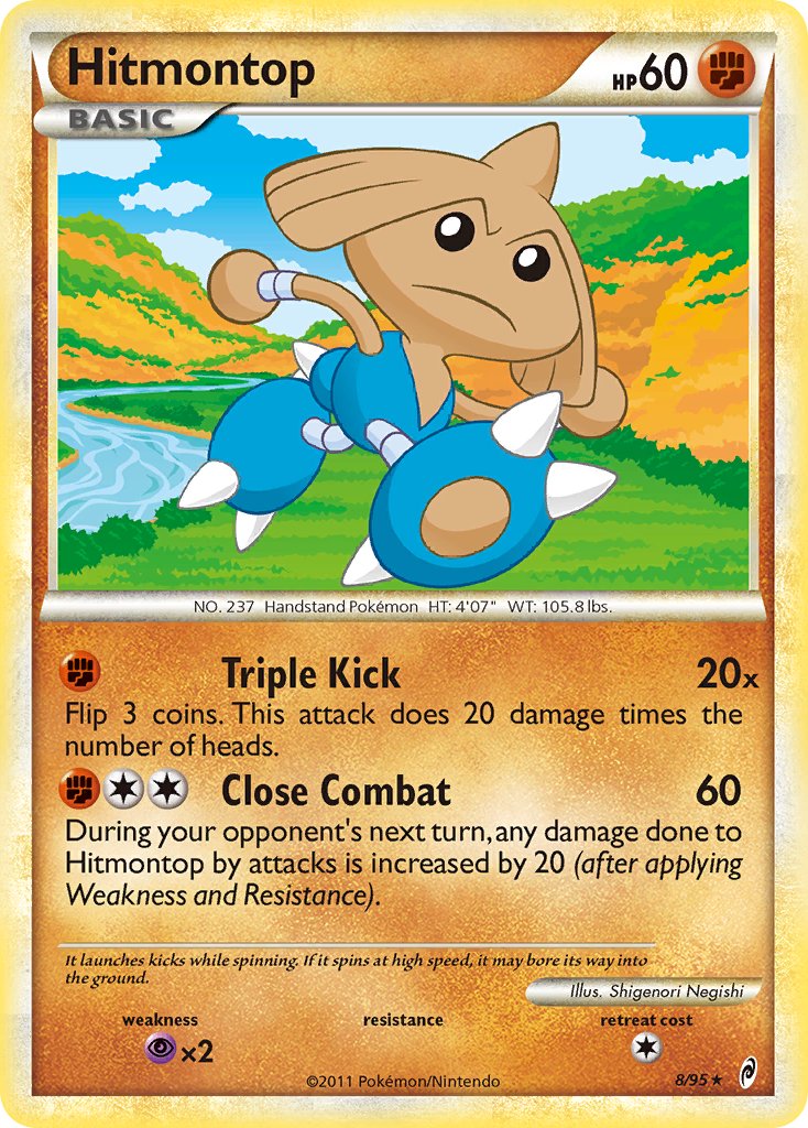 Hitmontop (8/95) (Theme Deck Exclusive) [HeartGold & SoulSilver: Call of Legends] | Game Haven TX