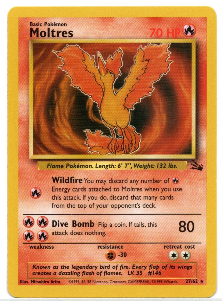 Moltres (27/62) [Fossil Unlimited] | Game Haven TX