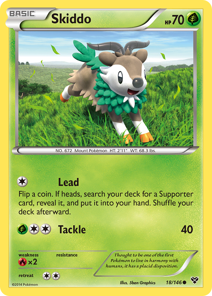Skiddo (18/146) [XY: Base Set] | Game Haven TX
