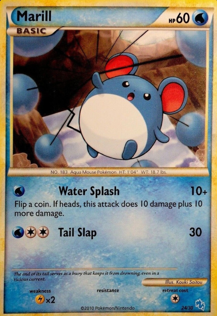 Marill (24/30) [HeartGold & SoulSilver: Trainer Kit - Gyarados] | Game Haven TX