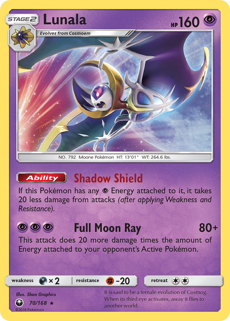 Lunala (70/168) [Sun & Moon: Celestial Storm] | Game Haven TX