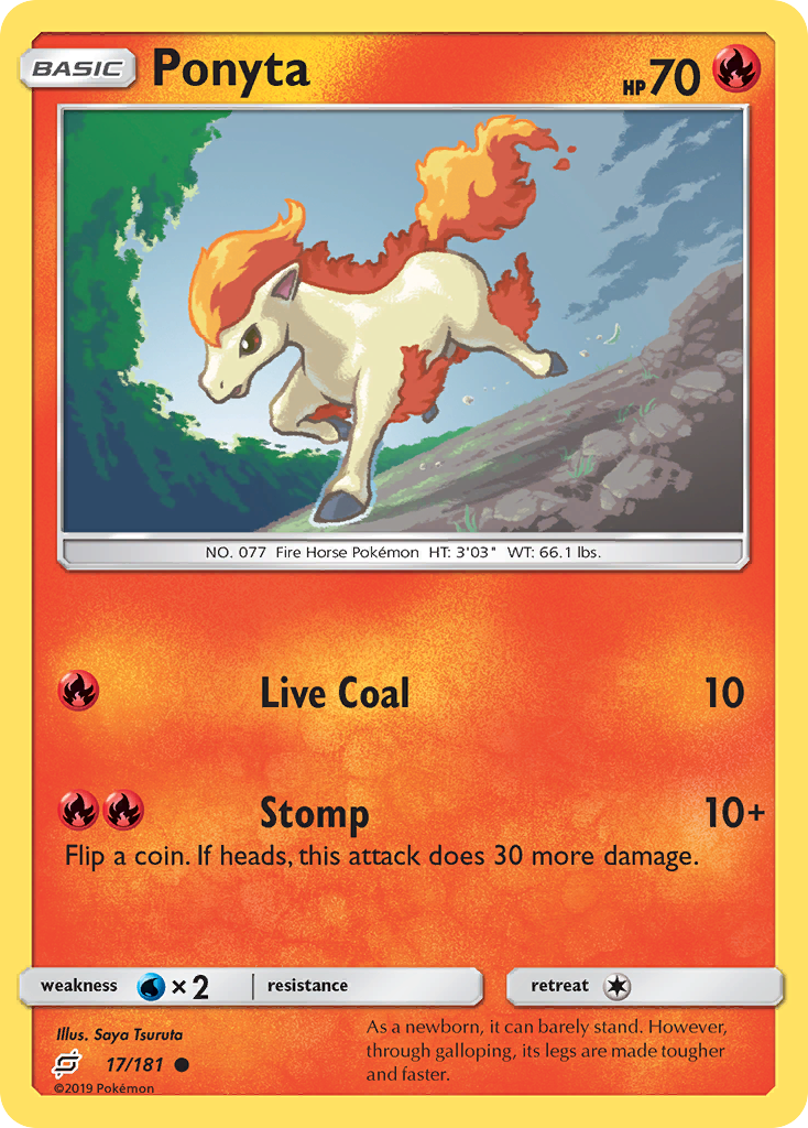 Ponyta (17/181) [Sun & Moon: Team Up] | Game Haven TX