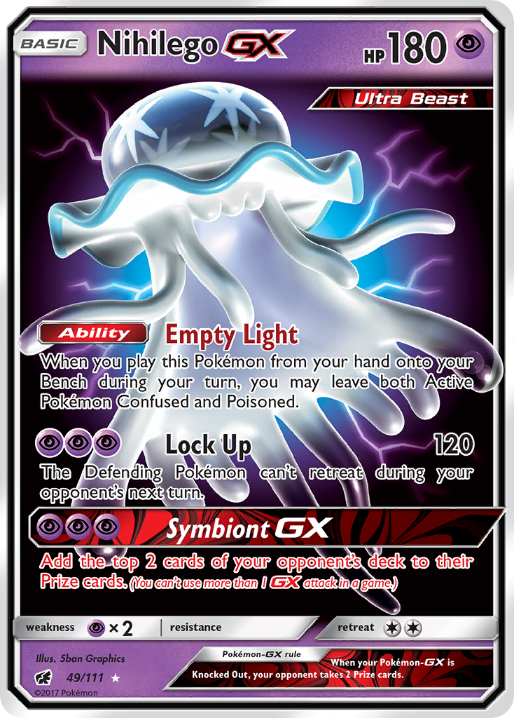 Nihilego GX (49/111) [Sun & Moon: Crimson Invasion] | Game Haven TX