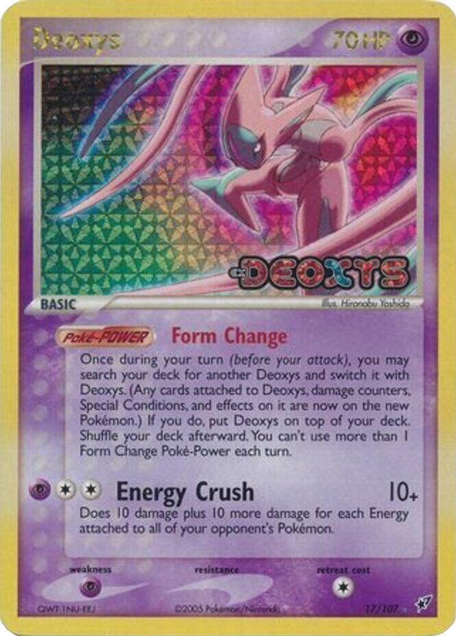 Deoxys (17/107) (Stamped) [EX: Deoxys] | Game Haven TX