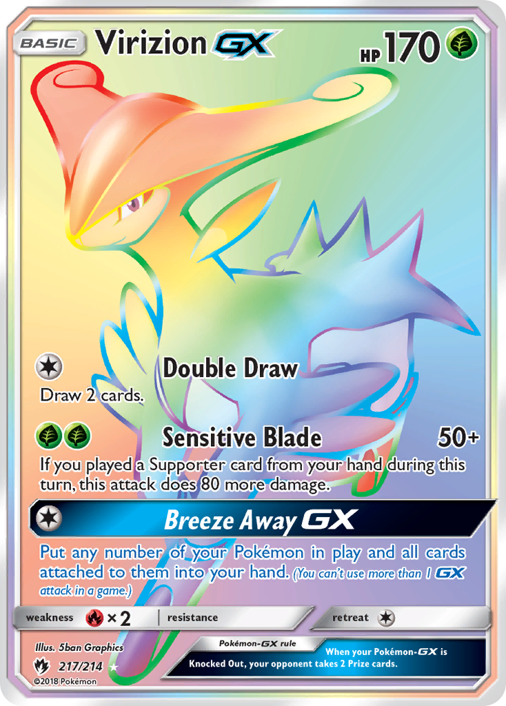 Virizion GX (217/214) [Sun & Moon: Lost Thunder] | Game Haven TX
