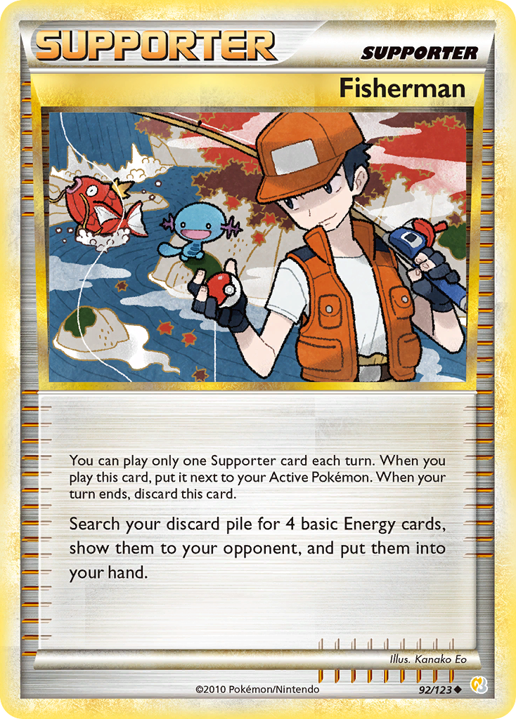 Fisherman (92/123) [HeartGold & SoulSilver: Base Set] | Game Haven TX