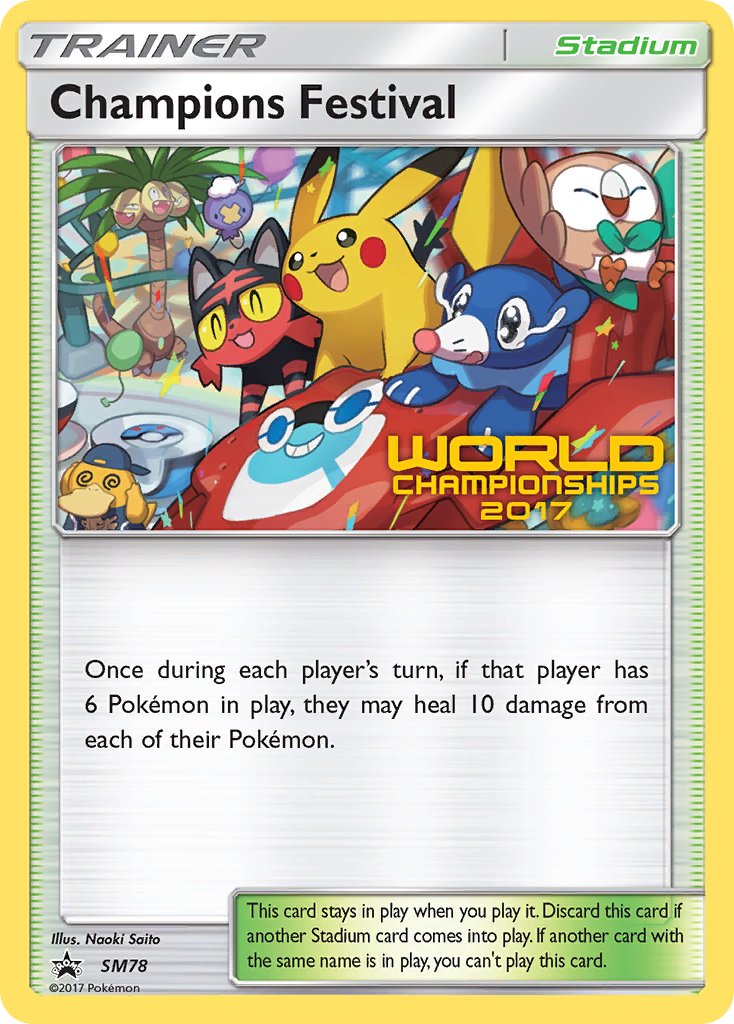 Champions Festival (SM78) (2017 Champion) [Sun & Moon: Black Star Promos] | Game Haven TX