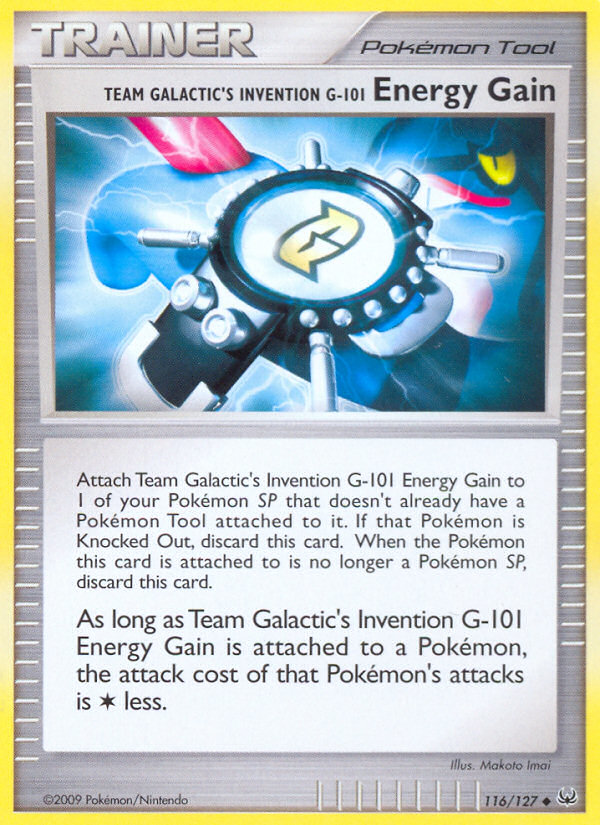 Team Galactic's Invention G-101 Energy Gain (116/127) [Platinum: Base Set] | Game Haven TX