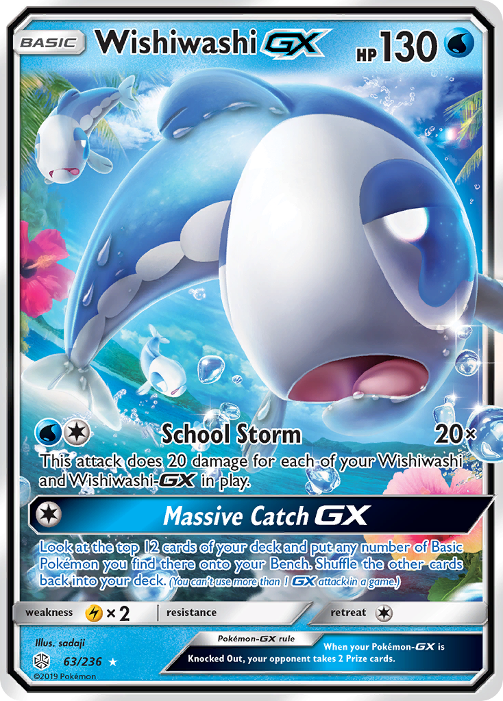 Wishiwashi GX (63/236) [Sun & Moon: Cosmic Eclipse] | Game Haven TX