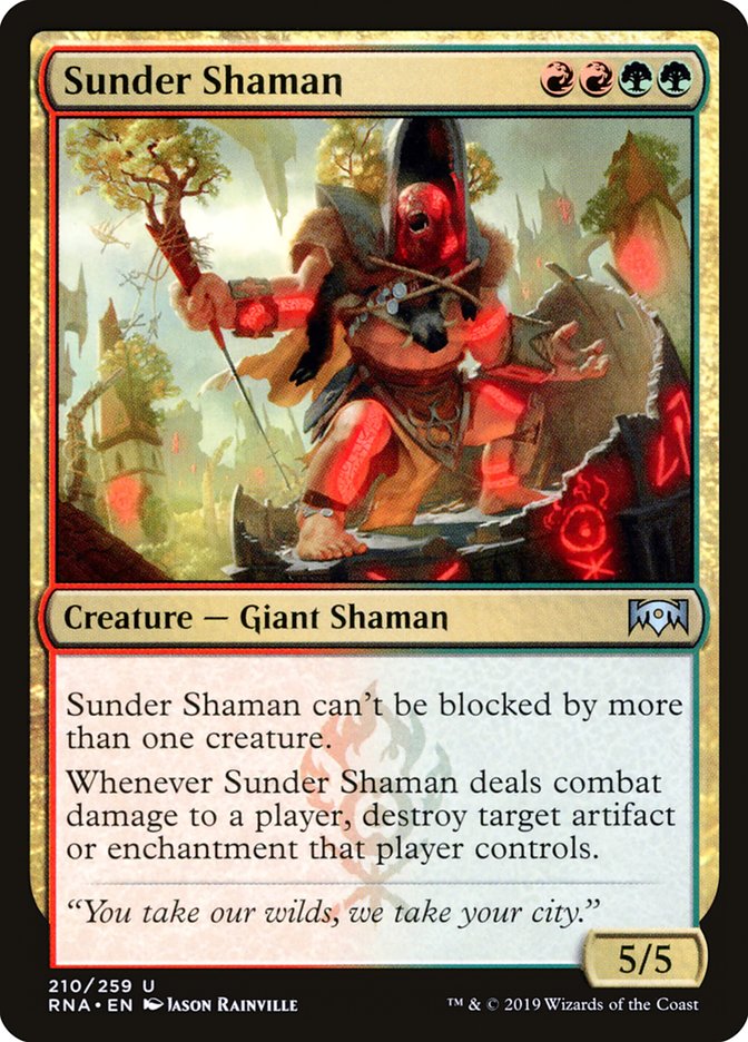 Sunder Shaman [Ravnica Allegiance] | Game Haven TX