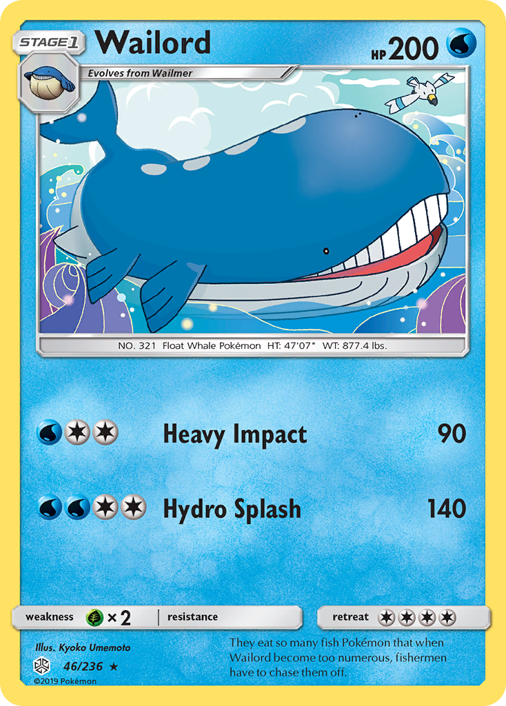 Wailord (46/236) [Sun & Moon: Cosmic Eclipse] | Game Haven TX