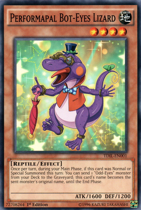 Performapal Bot-Eyes Lizard [TDIL-EN001] Common | Game Haven TX