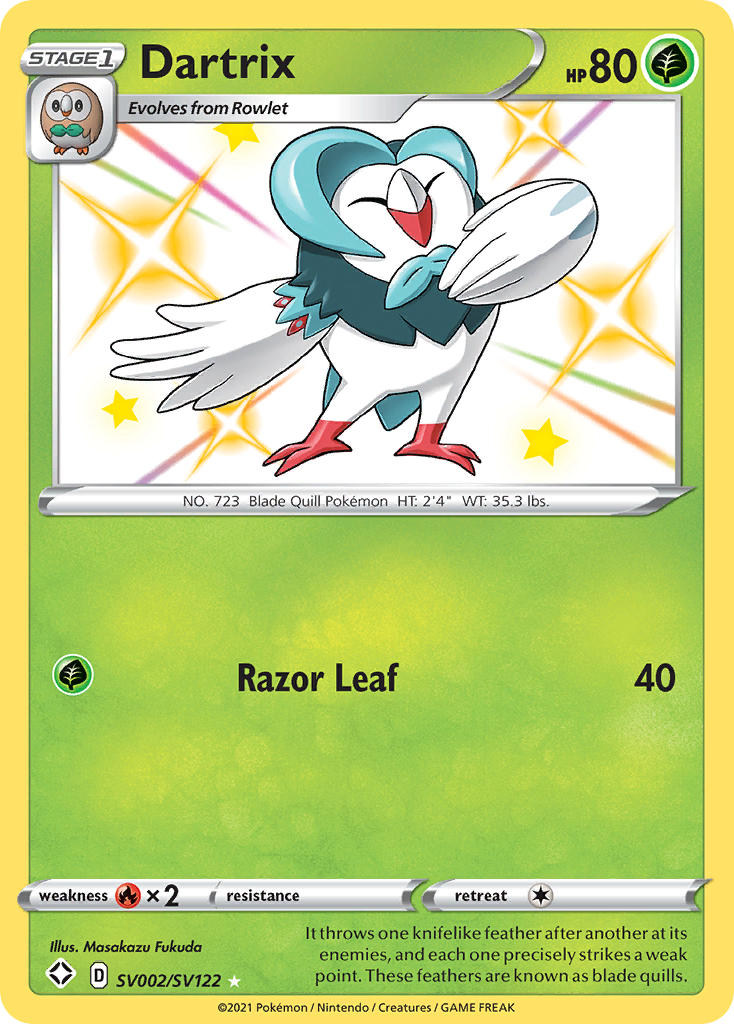 Dartrix (SV002/SV122) [Sword & Shield: Shining Fates] | Game Haven TX