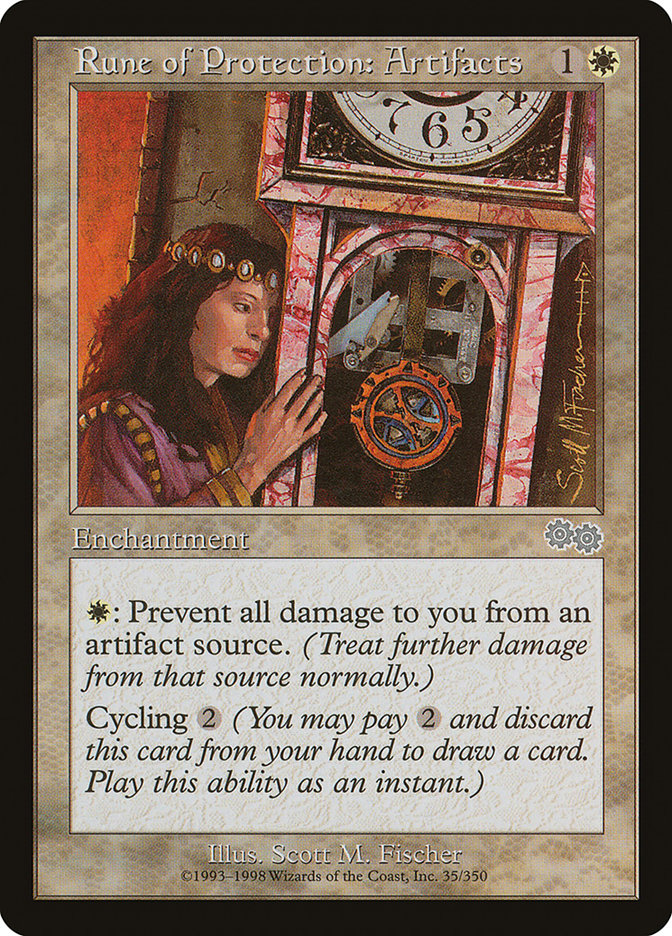 Rune of Protection: Artifacts [Urza's Saga] | Game Haven TX